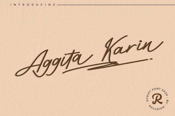 Aggita Karin: A Handwritten Font for Editorial Calm