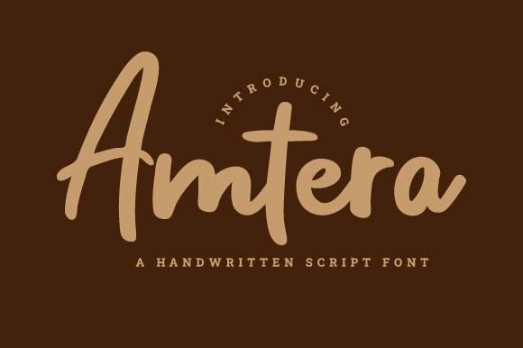 Amtera: A Bold Handwritten Font for Makers