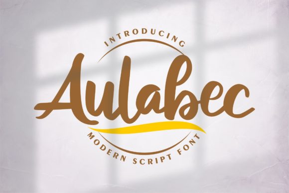 Aulabec: A Bold Handwritten Font for Editorial Design