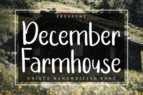 December Farmhouse Font for Clean Web Design