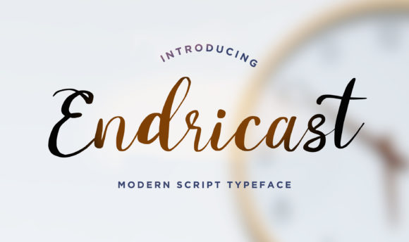Endricast: A Handwritten Font for Modern Web Design