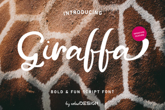 Giraffa: A Bold Script Font for Branding