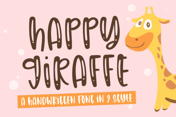 Happy Giraffe: A Playful Handwritten Font for Editors