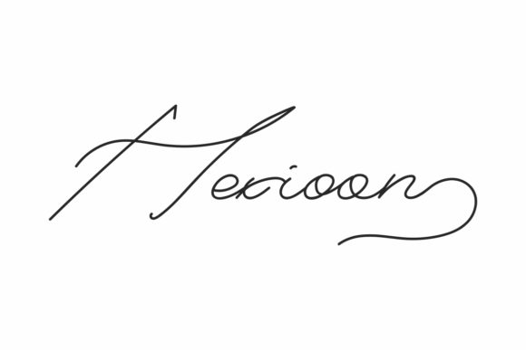 Hexioon: A Polished Script Font for Branding