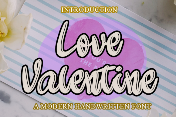 Love Valentine Font Review: Bold Handwritten Style