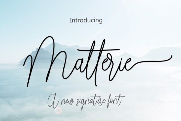 Matterie: A Handwritten Font for Modern Web Design