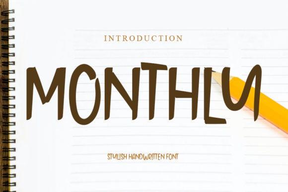 Monthly: The Handwritten Font for Crafters