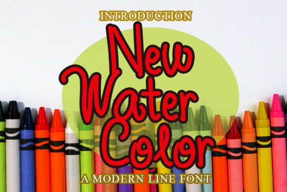 New Watercolor Font for Editorial Design