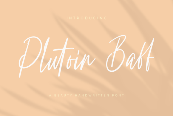 Plutoin Baff: A Modern Handwritten Typeface for Branding