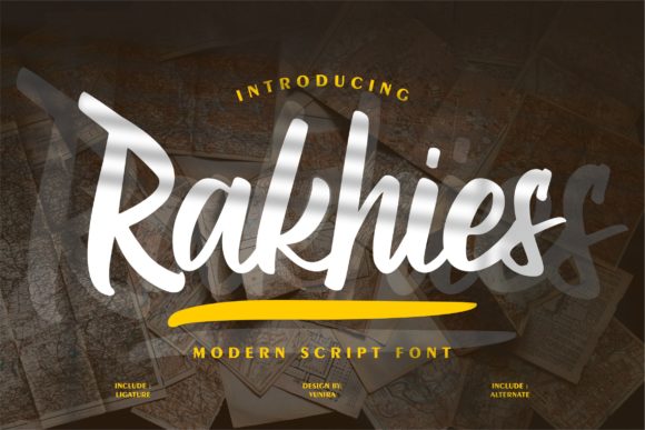 Rakhies: A Bold Handwritten Font for Editorial Design