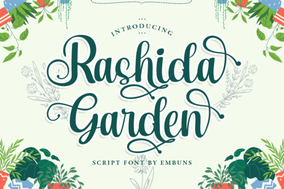 Rashida Garden: A Handwritten Typeface for Editorial Design