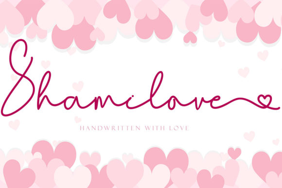Shamilove: A Romantic Script Font for Modern Branding