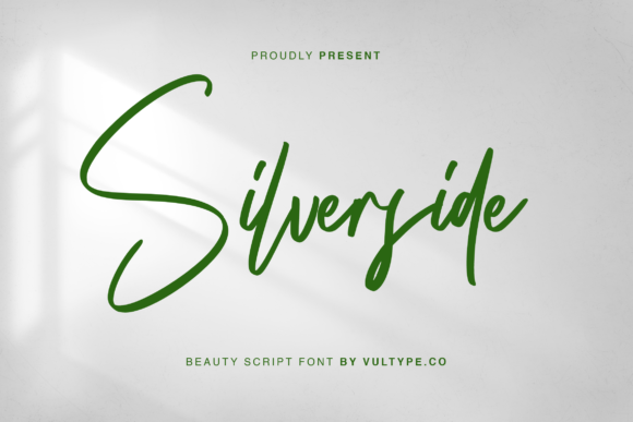 Silverside: A Modern Script Font for Digital Design
