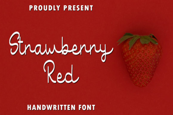 Strawberry Red: A Sweet Handwritten Font for Web Design