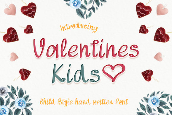Valentines Kids Font for Handmade Creators