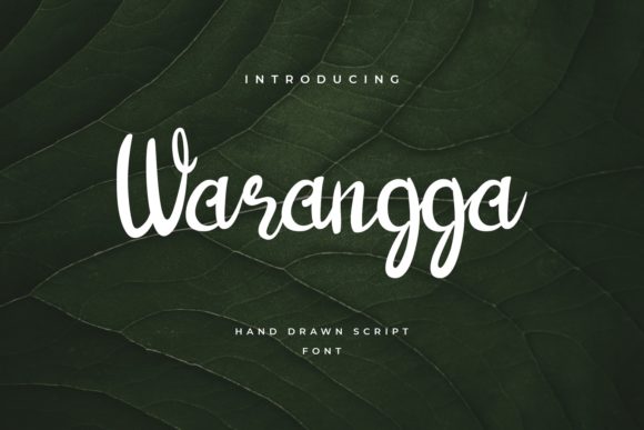 Warangga: A Handwritten Font for Elegant Editorial Design